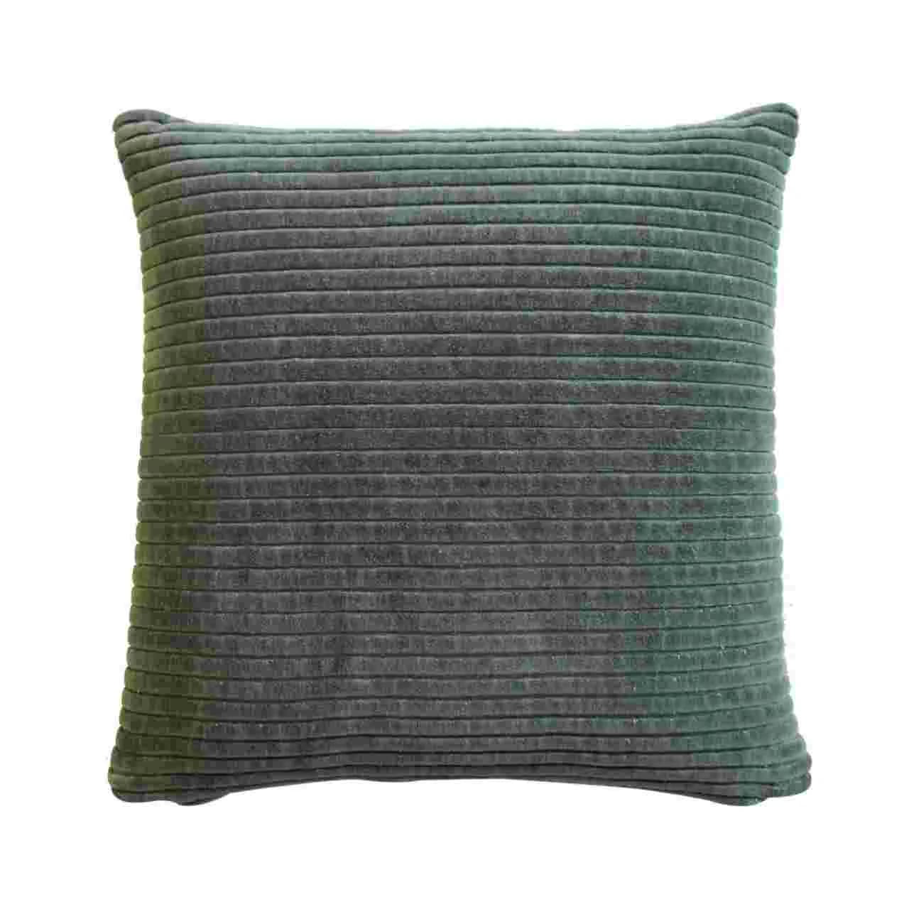 Ribbed Green Cushion Set of 2 - Cushions & throws, photo 3 of 7