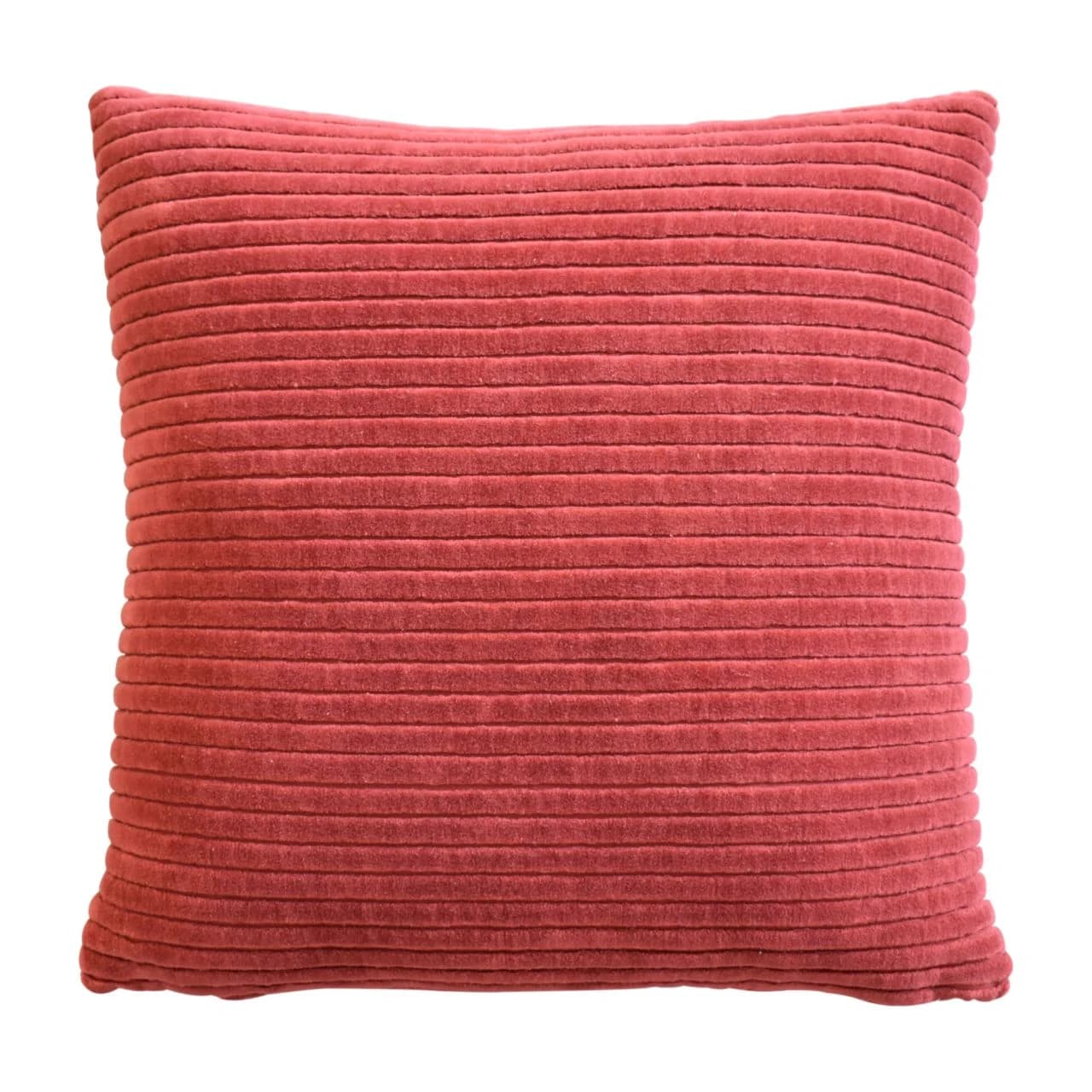 Ribbed Red Cushion Set of 2 - Cushions & throws, photo 3 of 7