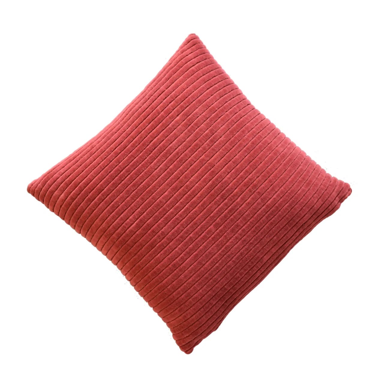 Ribbed Red Cushion Set of 2 - Cushions & throws, photo 4 of 7
