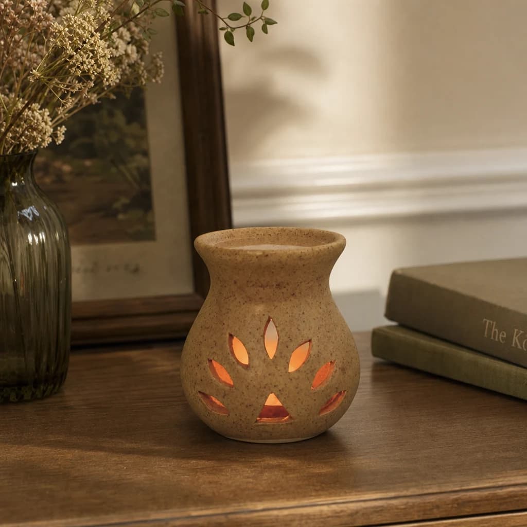 Beige Cutout Oil Burner (Summer) - Candles, photo 1 of 10