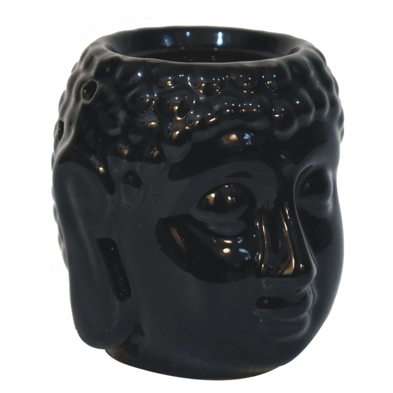 Black Buddah Oil Burner (Lotus) - Artificial plants & flowers, photo 4 of 10