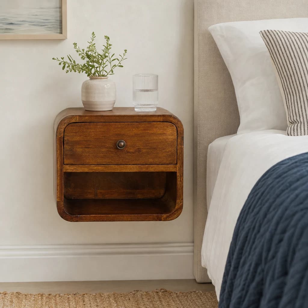 Mini Curve Floating Bedside - Bedside tables, photo 1 of 9