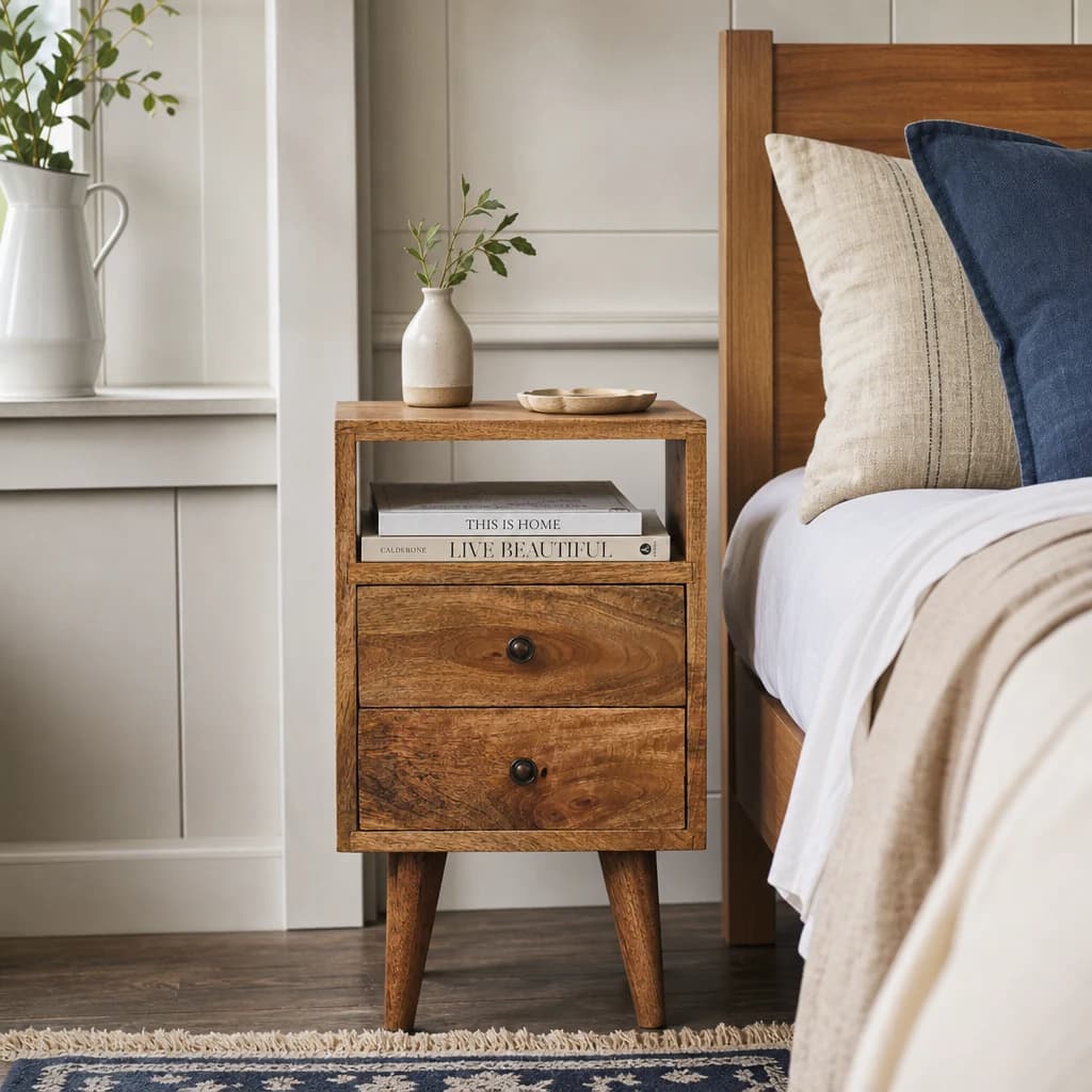 Mini Oak-ish Classic Open Bedside - Bedside tables, photo 1 of 9