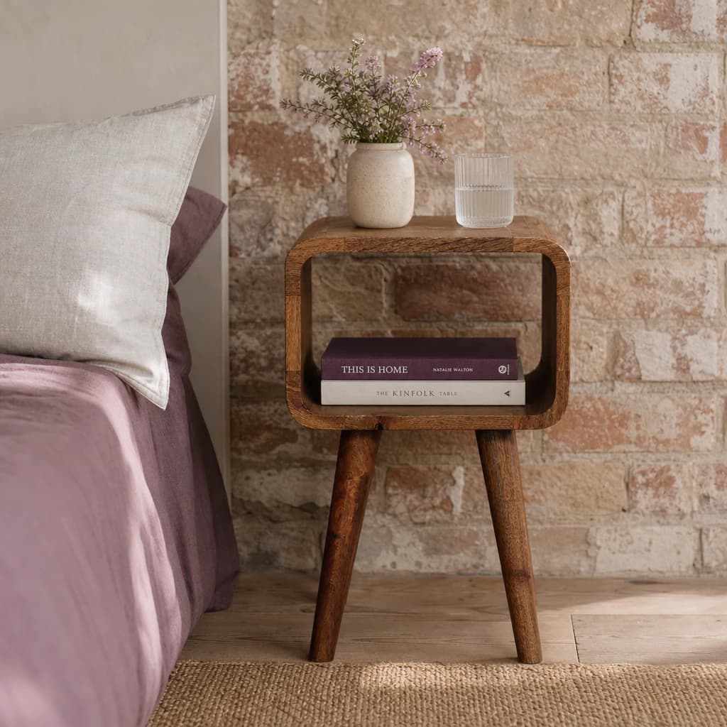Mini Curved Open Bedside - Bedside tables, photo 1 of 8