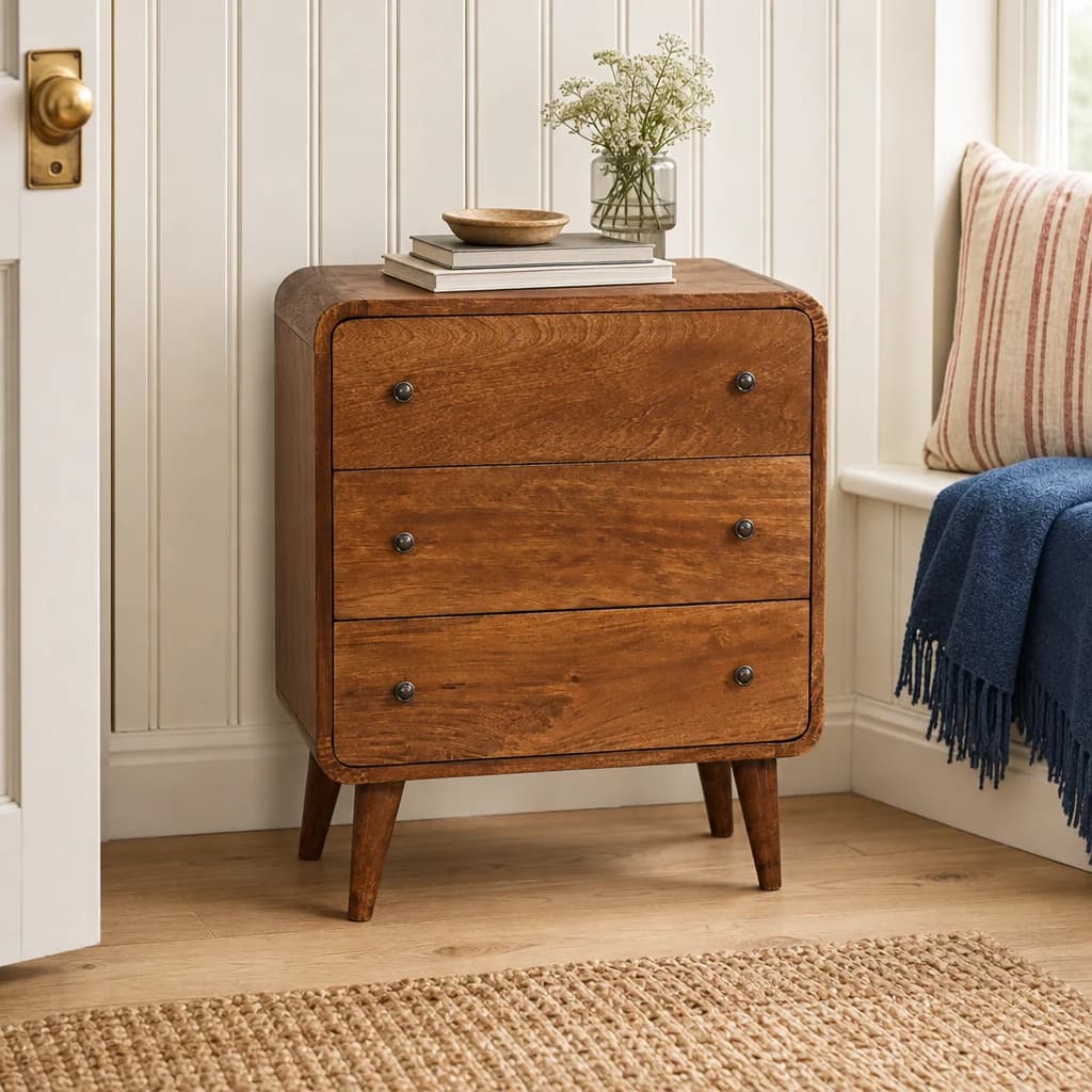 Mini Curved Chestnut Chest - Furniture, photo 1 of 9