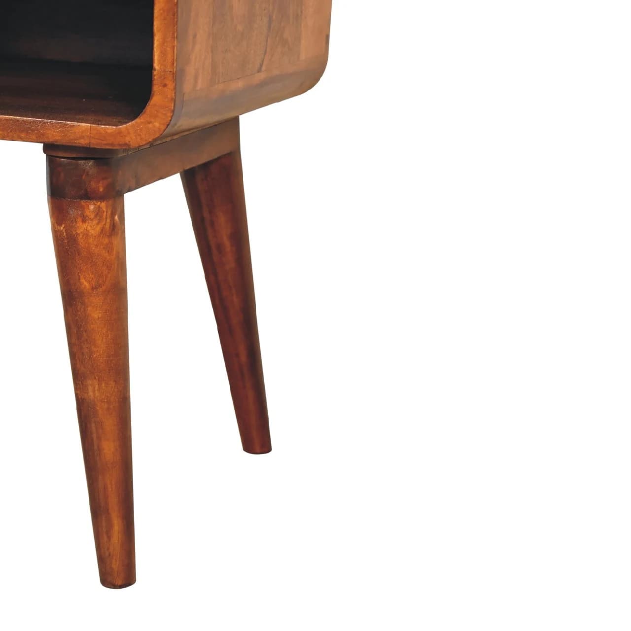 Curve Open Slot Chestnut Bedside - Bedside tables, photo 7 of 9