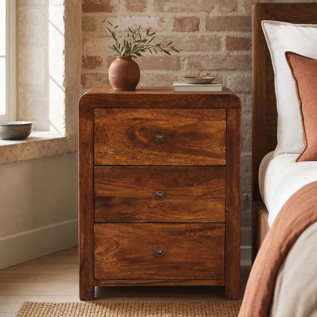 Arvessa 3 Drawer Bedside - Bedside tables, photo 1 of 9