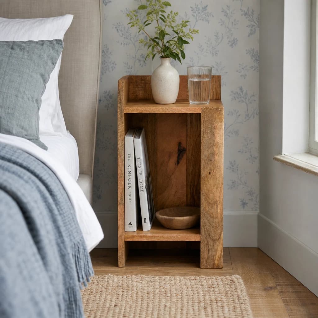 Oak-ish Box Bedside - Bedside tables, photo 1 of 7