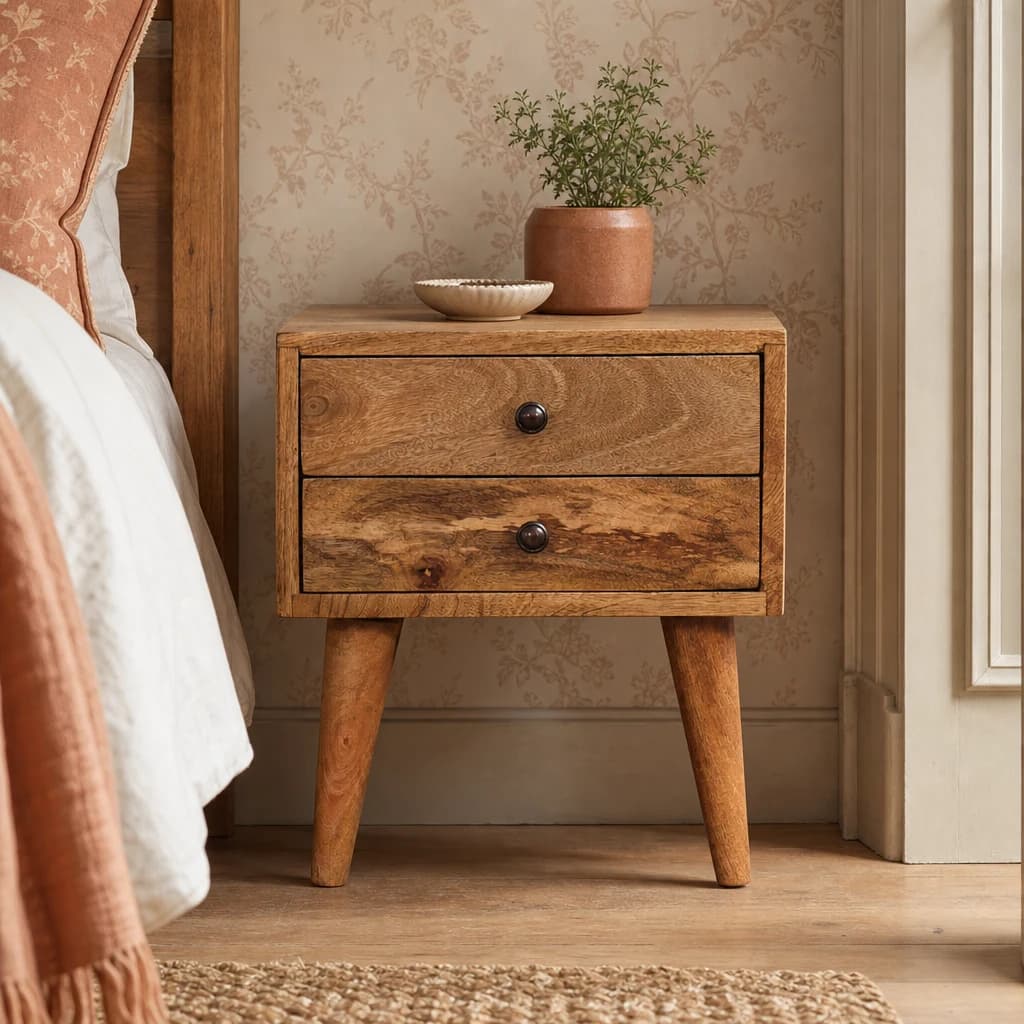 Mini Oak-ish Modern Bedside