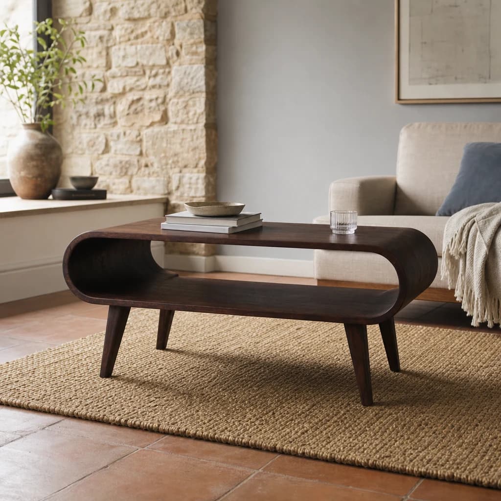 Amaya Walnut Coffee Table - Coffee tables, photo 1 of 8