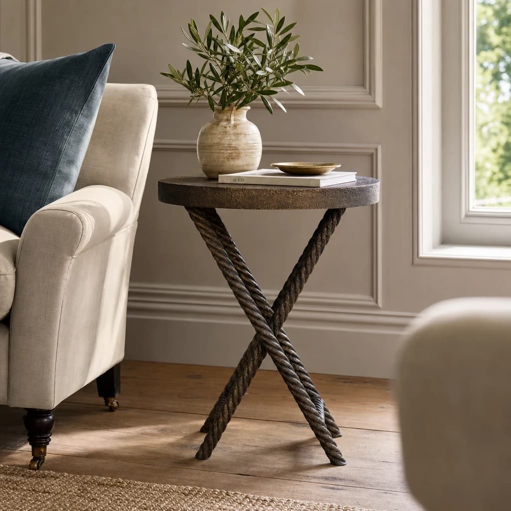 Metallic Rope Side Table - Side tables, photo 1 of 8