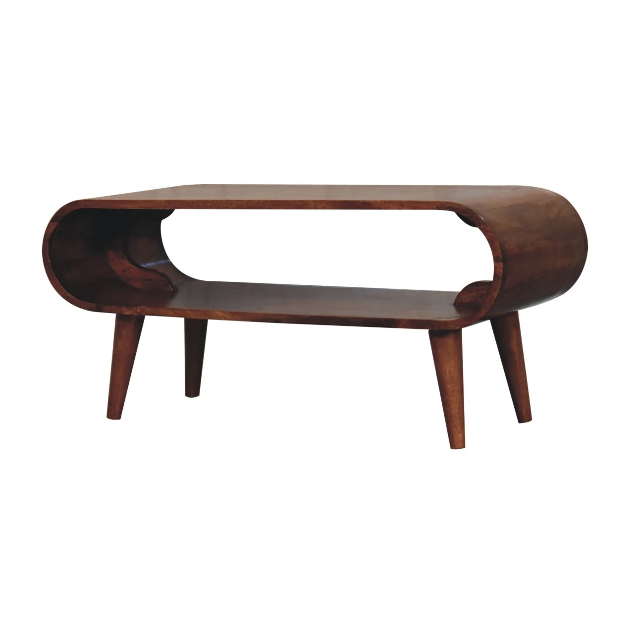 Amaya Nordic Style Honey Caramel Coffee Table - Coffee tables, photo 2 of 8