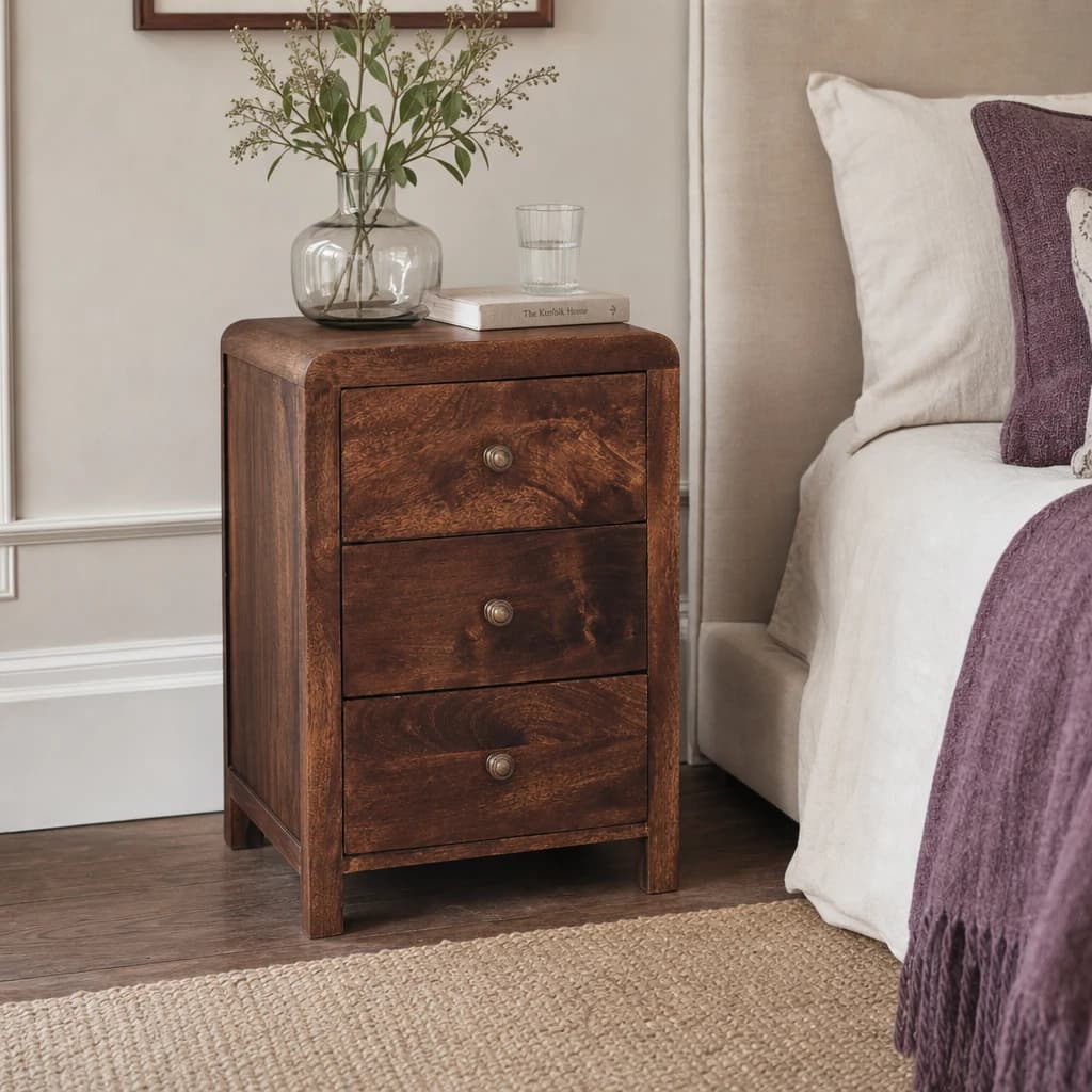California Walnut Naya Bedside - Bedside tables, photo 1 of 8