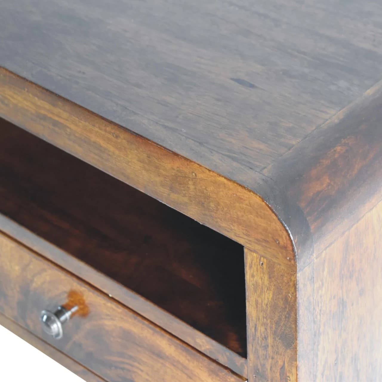 Chunky Chestnut 1 Drawer Wall Mounted Nightstand - Bedside tables, photo 7 of 9