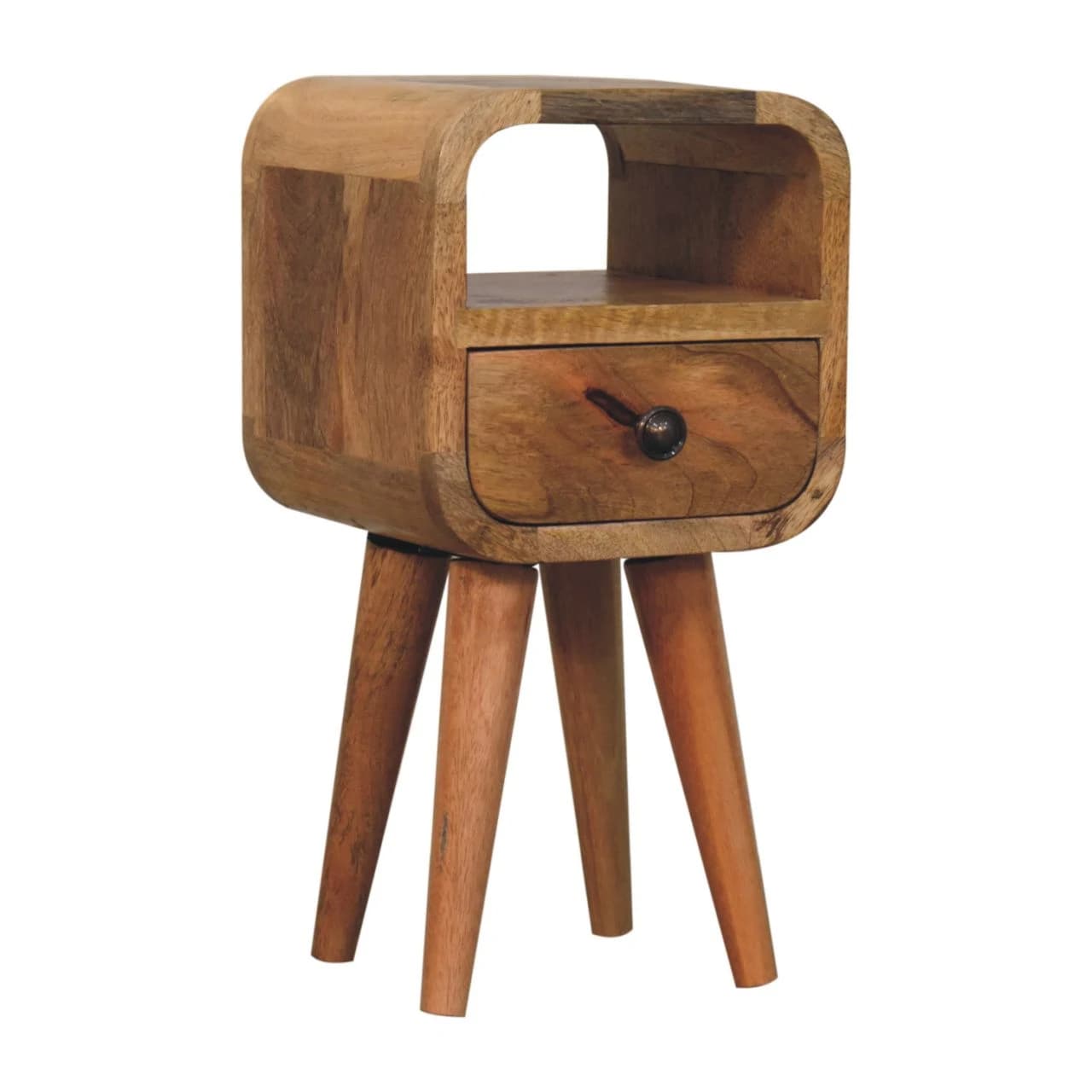 Extra Mini Oakish Curve Open Slot Bedside - Bedside tables, photo 2 of 9