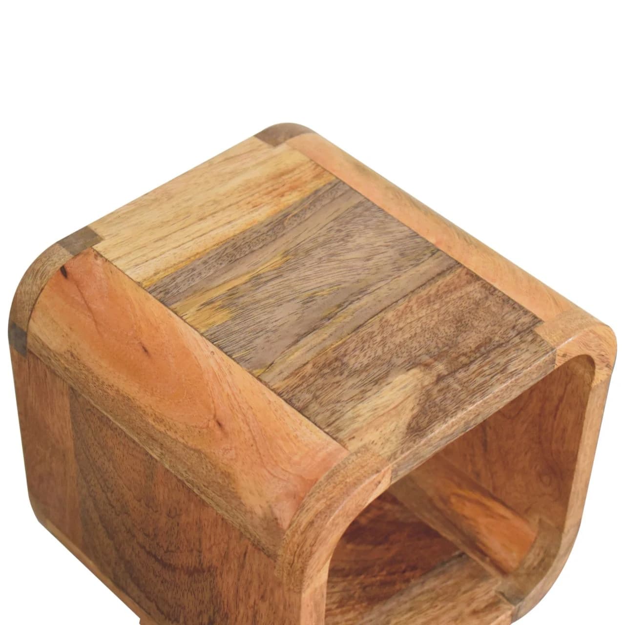 Extra Mini Minimalist Open Curved Oak-ish Bedside - Bedside tables, photo 5 of 8