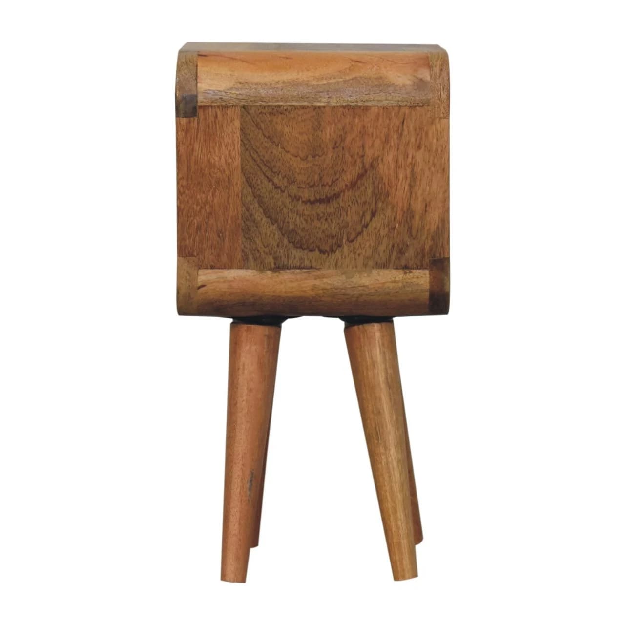 Extra Mini Minimalist Open Curved Oak-ish Bedside - Bedside tables, photo 8 of 8