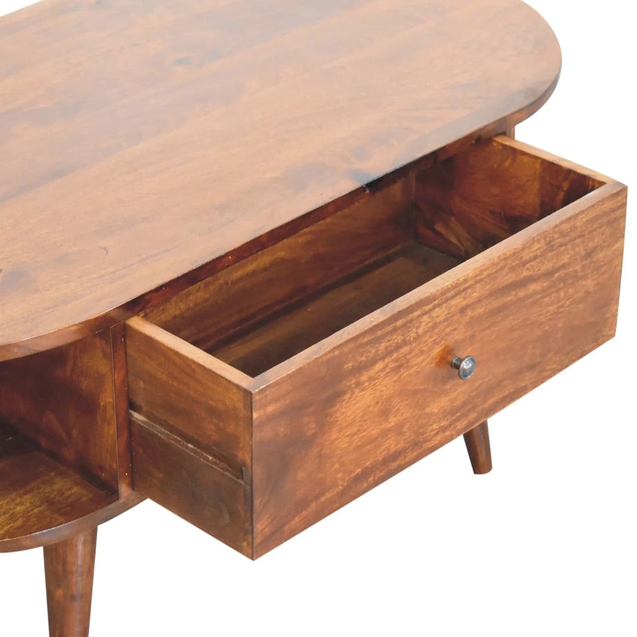 Chestnut Oval Coffee Table with 2 Drawers - Coffee tables, photo 7 of 8
