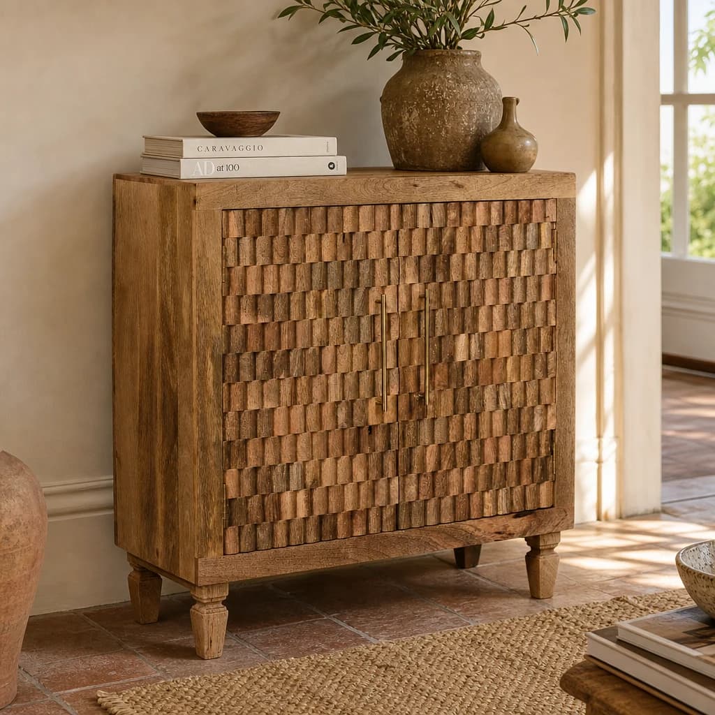 Cadiz Carved Block Cabinet