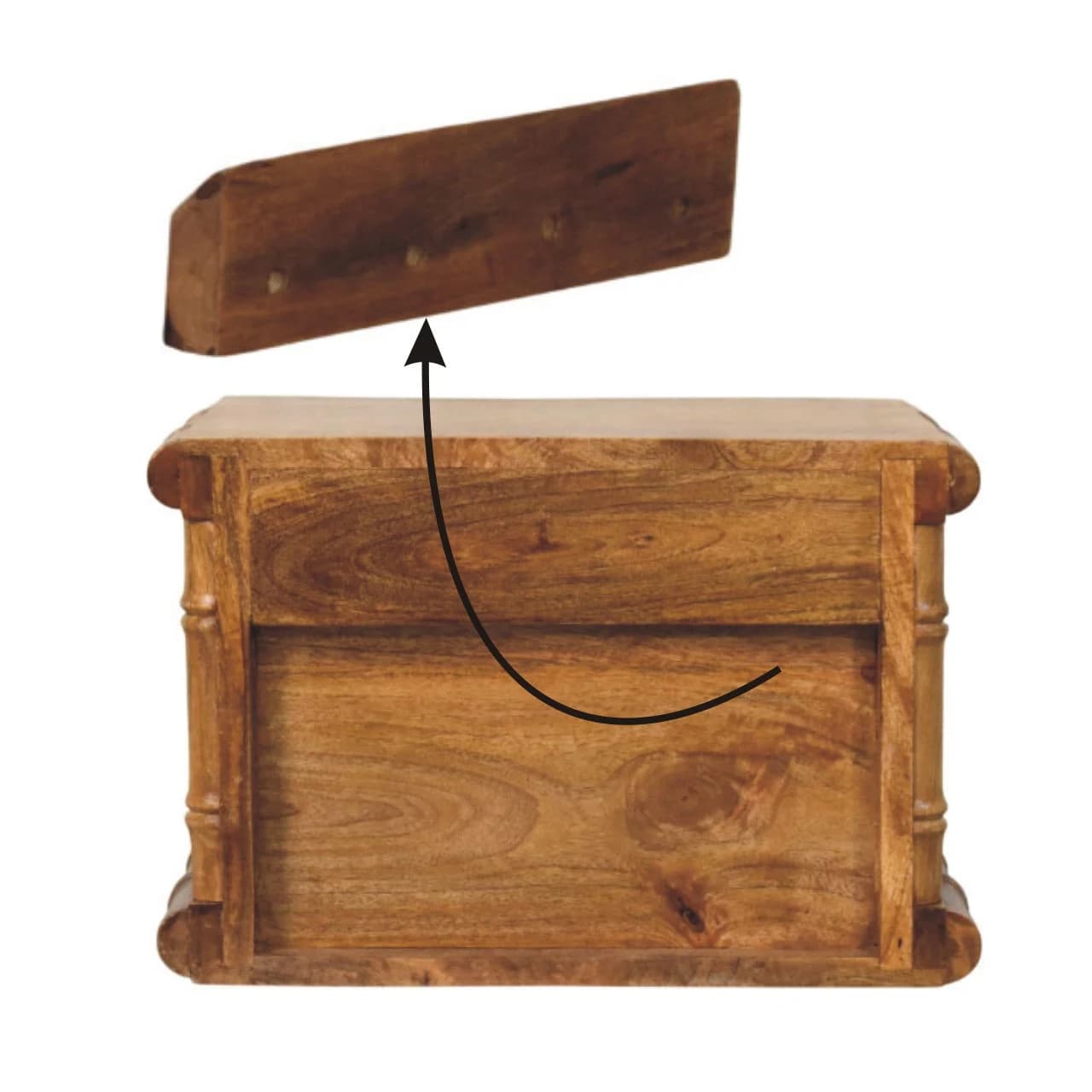 Bamboo Bedside in Amber Oak Finish - Bedside tables, photo 10 of 10