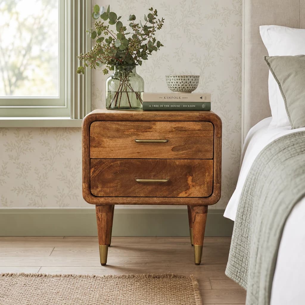 Amber Oak Bedside Table - Bedside tables, photo 1 of 9