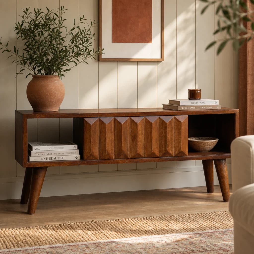 Chestnut Prism Sliding Media Unit - TV & media units, photo 1 of 9