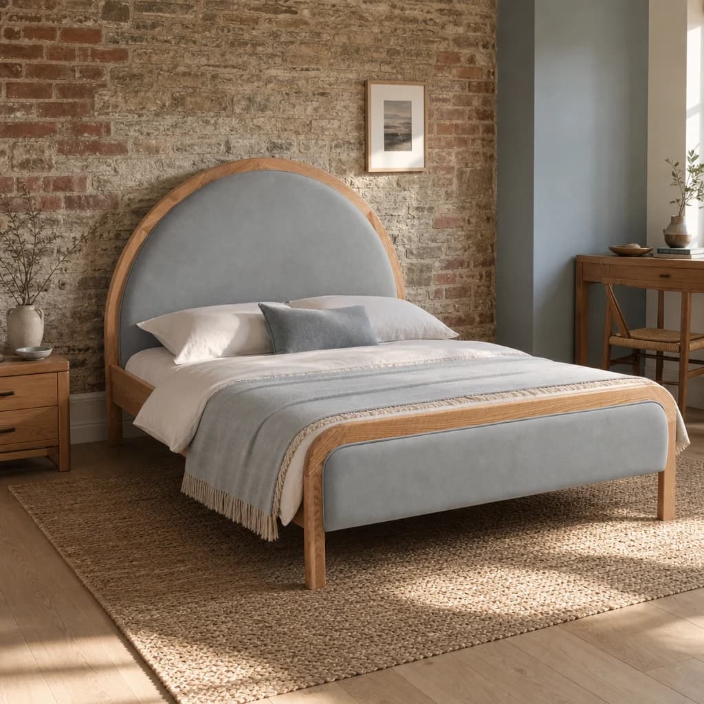 Liana Double Bed Oak - Beds & bed frames, photo 1 of 10