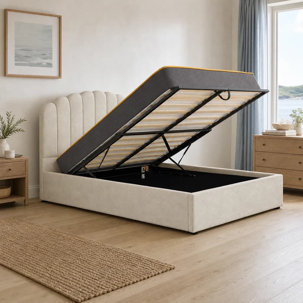 Monaco Double Ottoman Bed