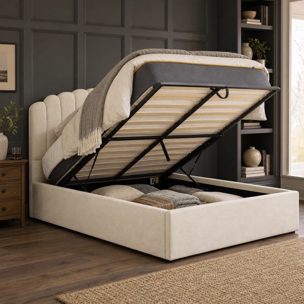 Monaco King Ottoman Bed