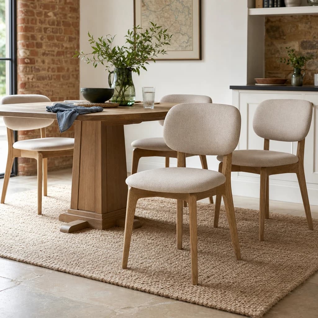 Otto Pair of Dining Chairs Upholstered Back - Chairs, photo 1 of 3