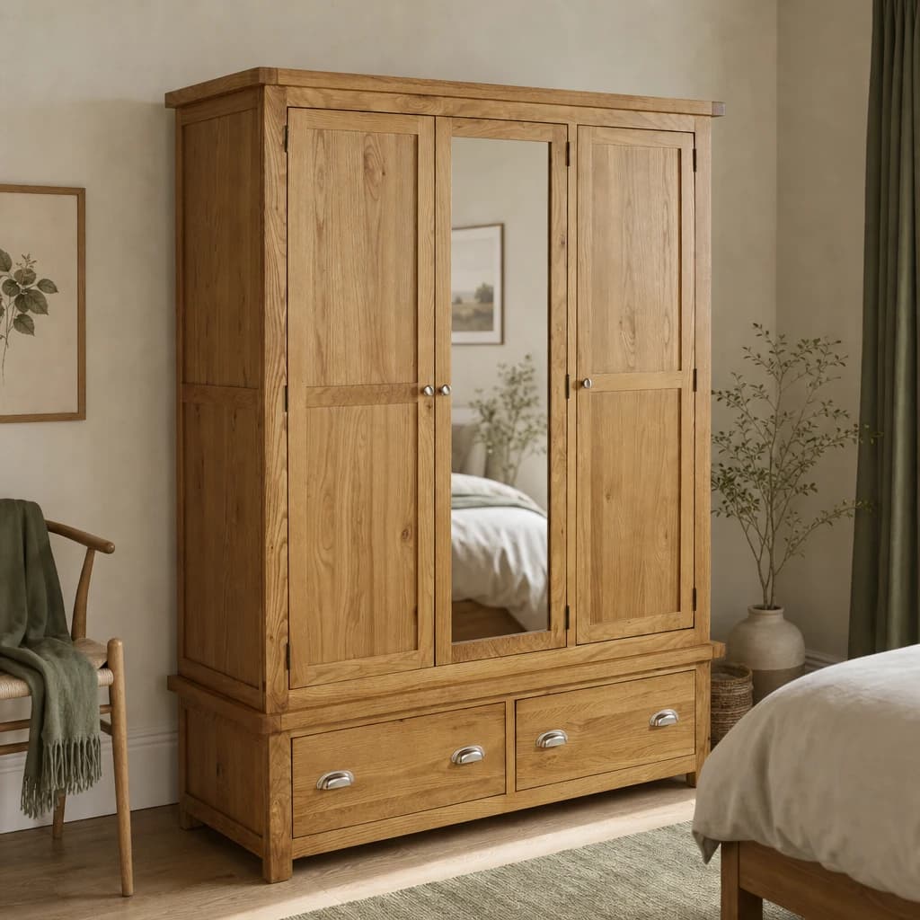 Woburn 3 Door 2 Drawer Wardrobe - Wardrobes, photo 1 of 10