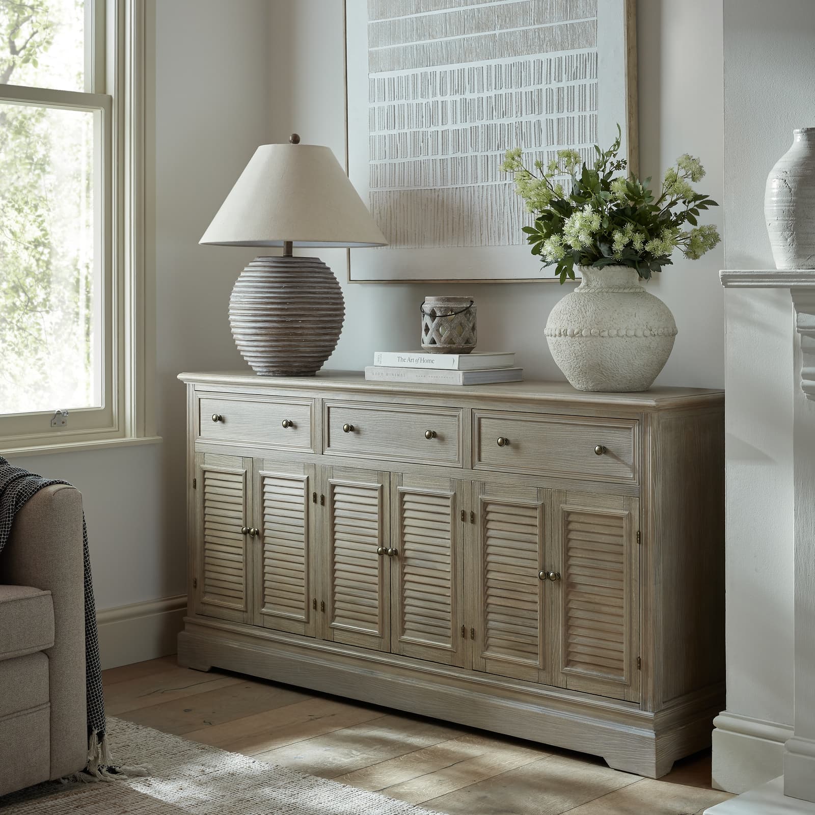 Delphine Collection 6 Door 3 Drawer Large Dresser Base - Chests of drawers, photo 2 of 6