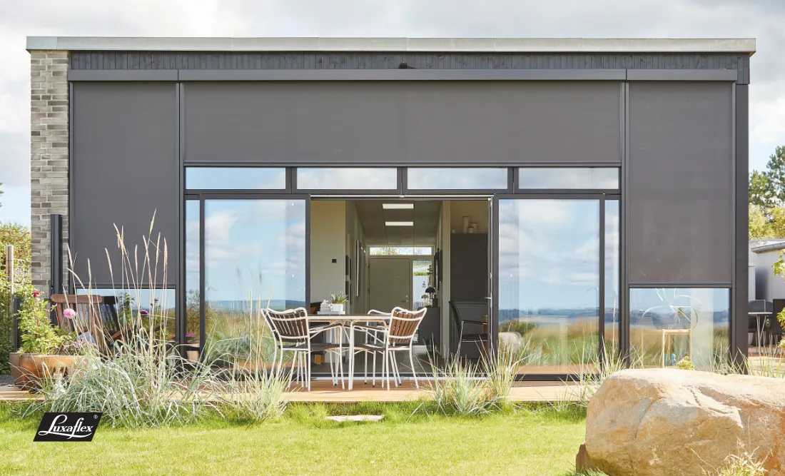Luxaflex external screens on large windows