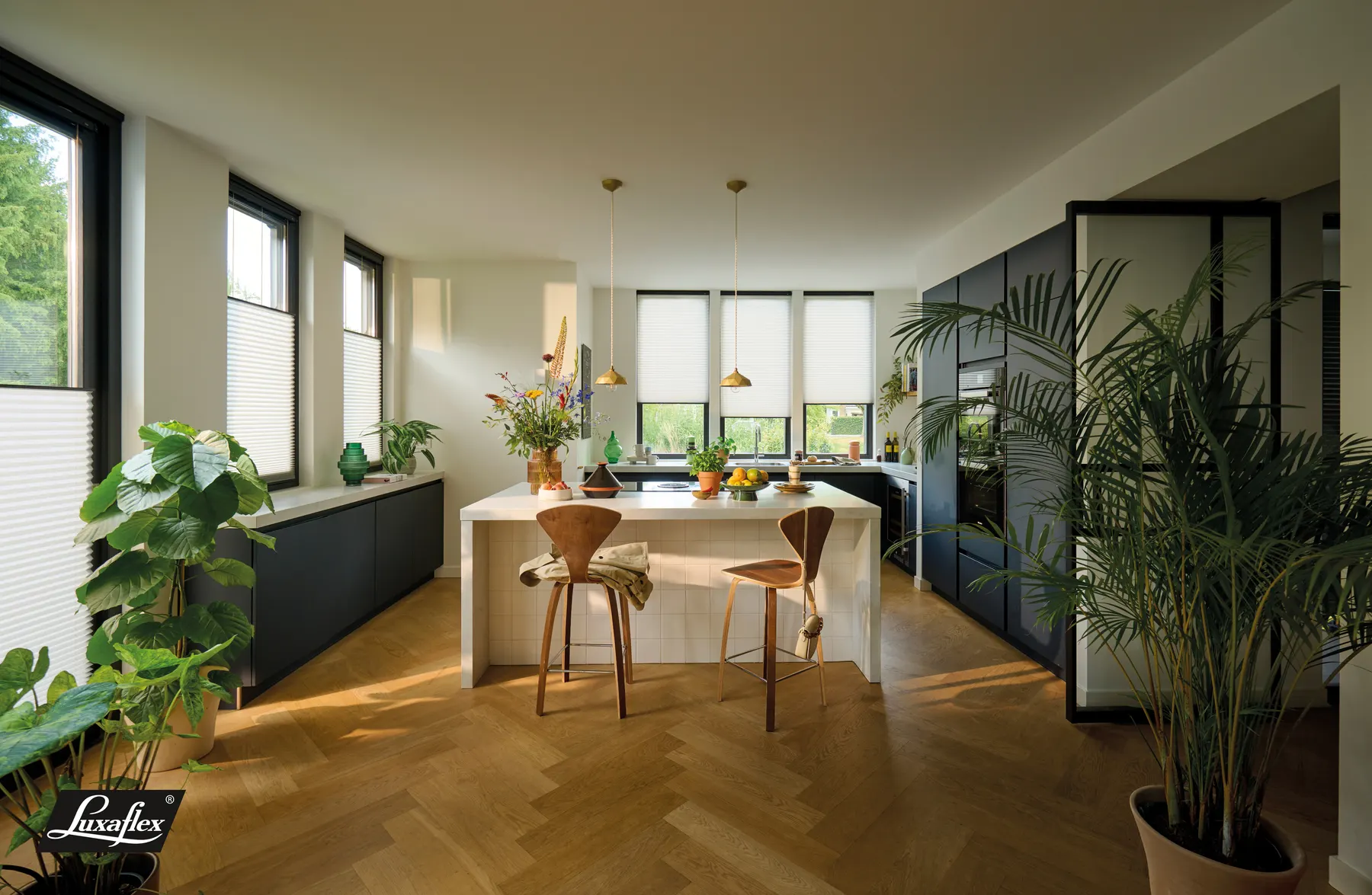 PowerView app controlling motorised blinds