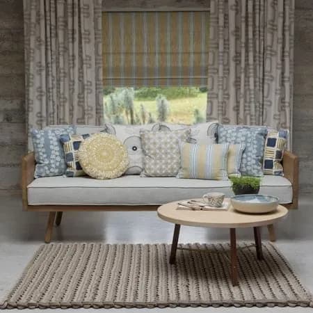Clarke & Clarke fabric books in the showroom