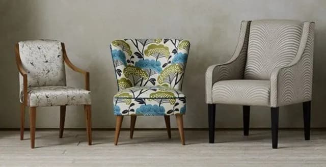 Sofa and upholstery fabric samples