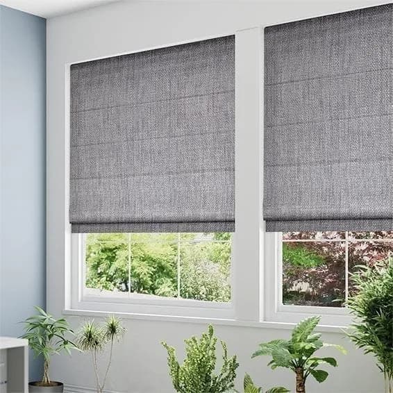 Lined curtain at a window