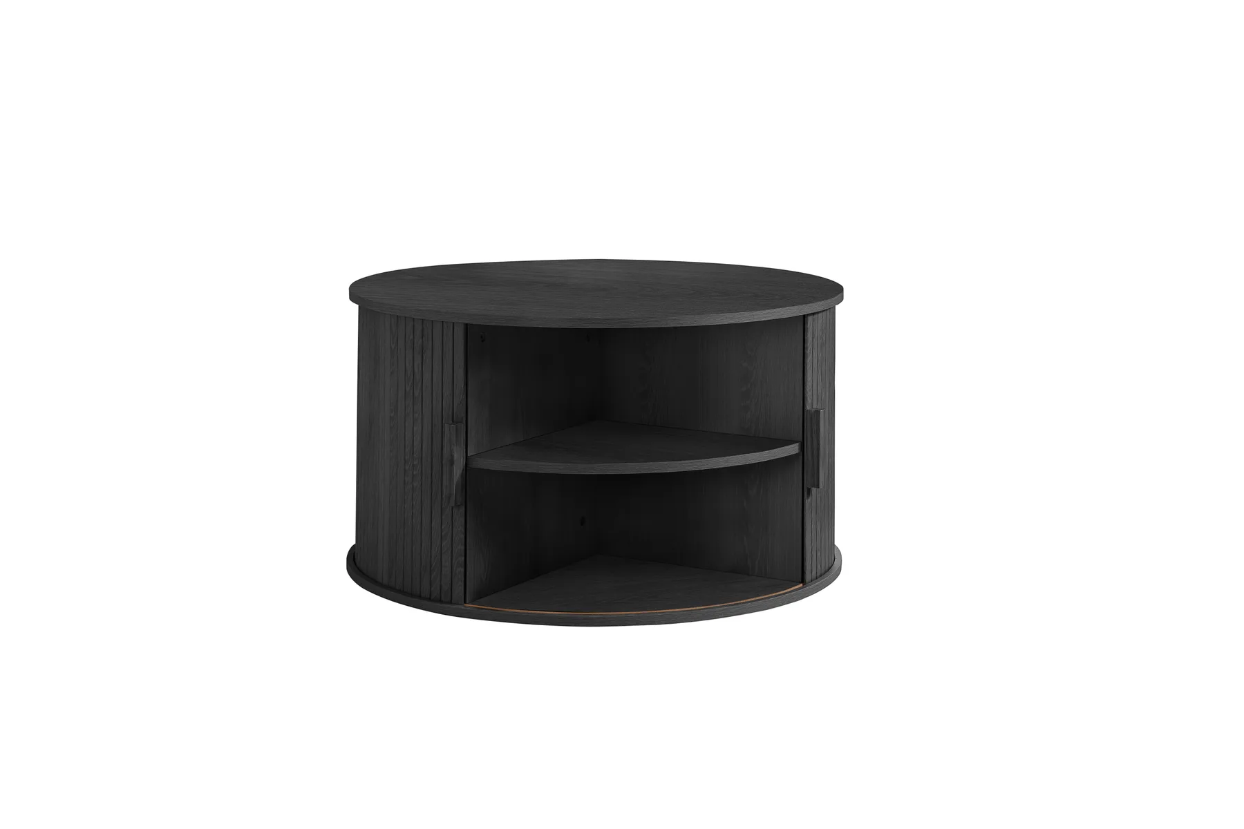 Axel Round Fluted Coffee Table with Storage - Coffee tables, photo 3 of 10