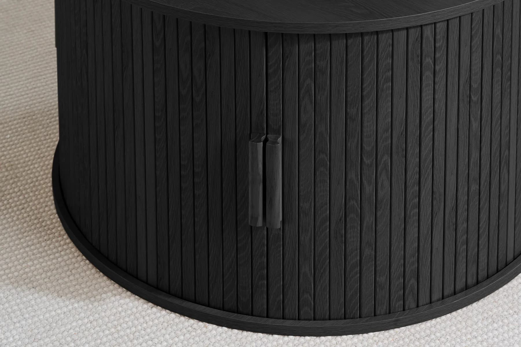 Axel Round Fluted Coffee Table with Storage - Coffee tables, photo 6 of 10