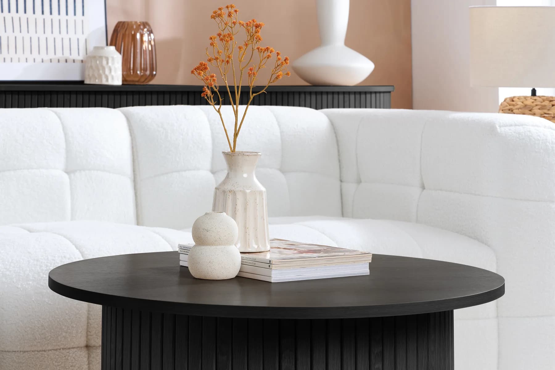 Axel Round Fluted Coffee Table - Coffee tables, photo 2 of 10