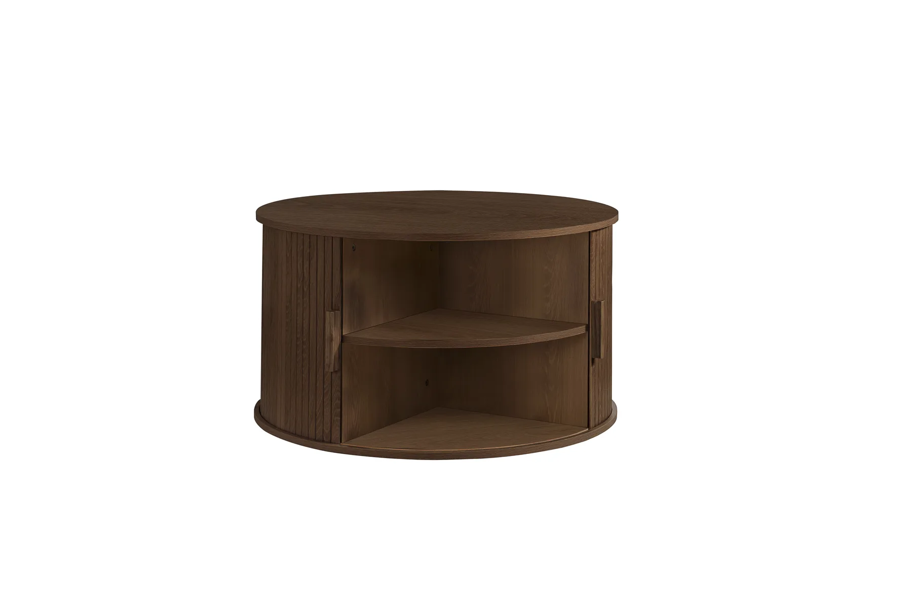 Axel Round Fluted Coffee Table with Storage - Coffee tables, photo 3 of 10