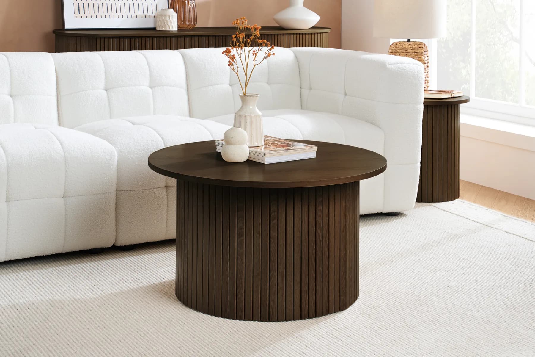Axel Round Fluted Coffee Table - Coffee tables, photo 2 of 10