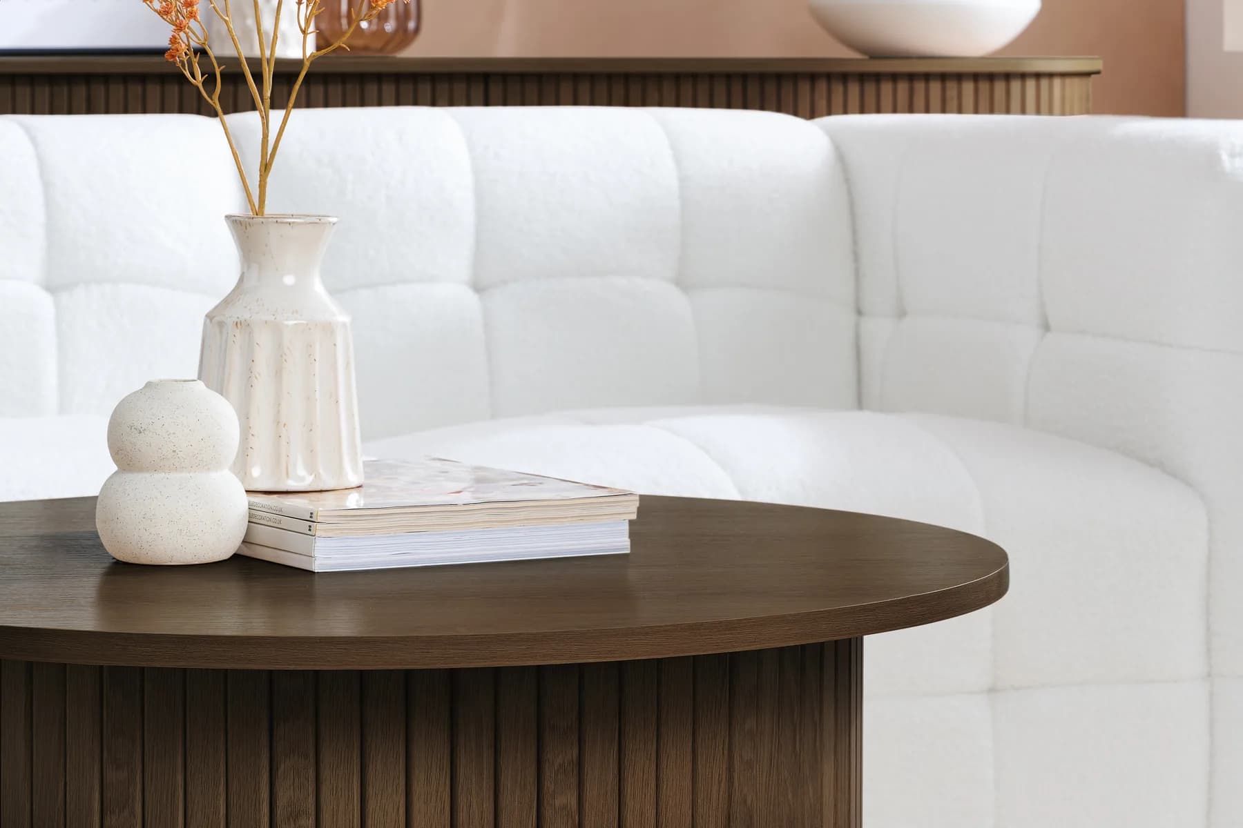 Axel Round Fluted Coffee Table - Coffee tables, photo 8 of 10