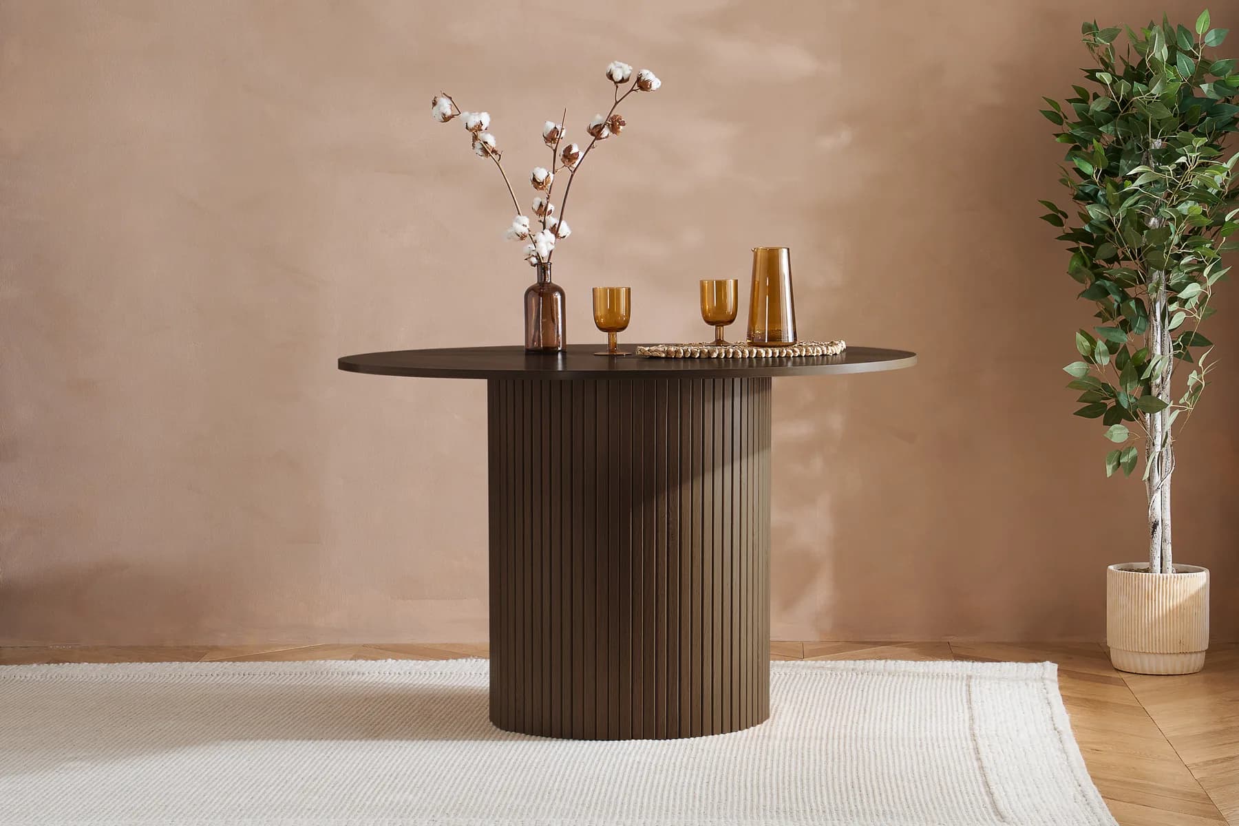 Axel Round Fluted Dining Table - Dining tables, photo 2 of 10
