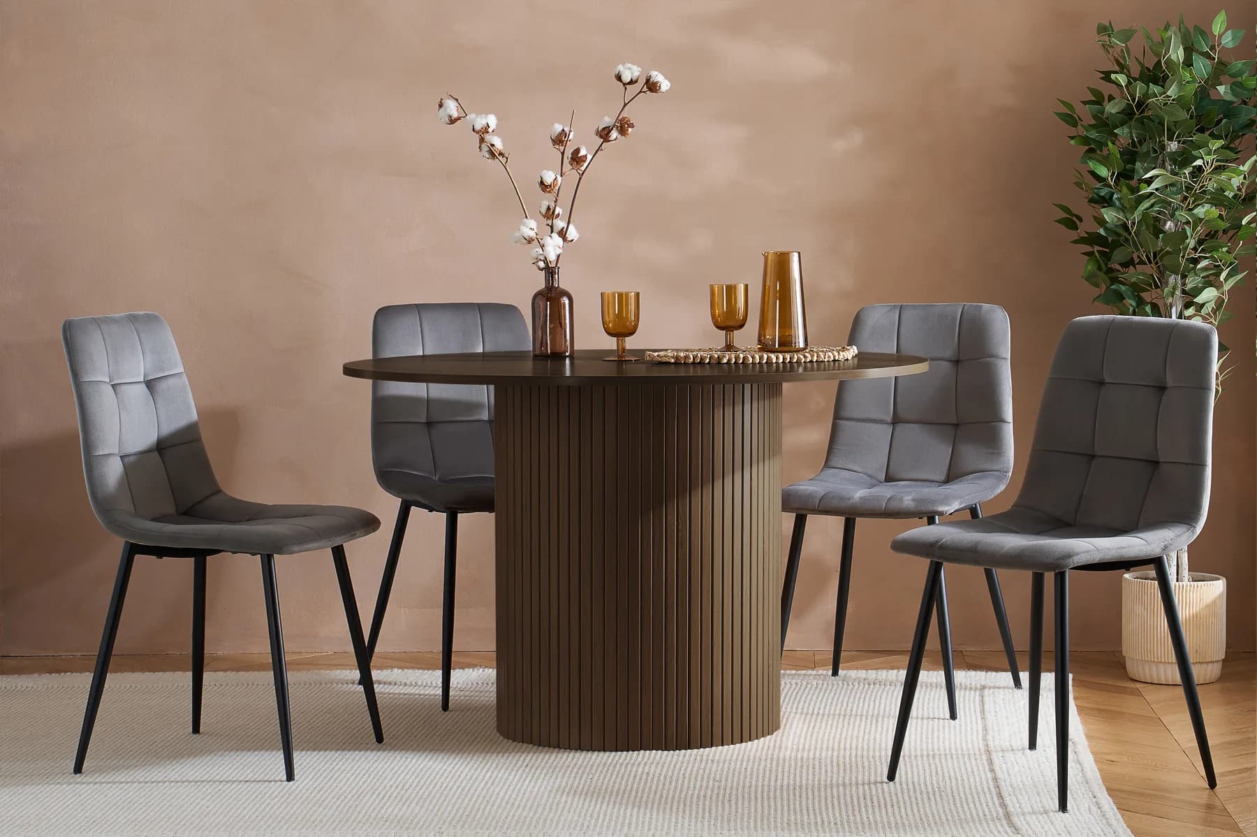 Axel Round Fluted Dining Table - Dining tables, photo 8 of 10
