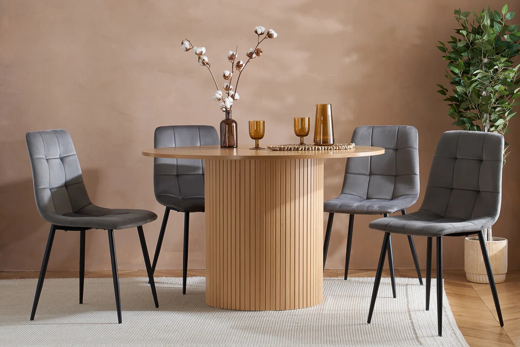 Axel Round Fluted Dining Table - Dining tables, photo 8 of 10