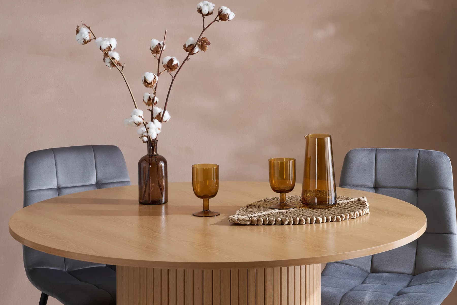 Axel Round Fluted Dining Table - Dining tables, photo 9 of 10