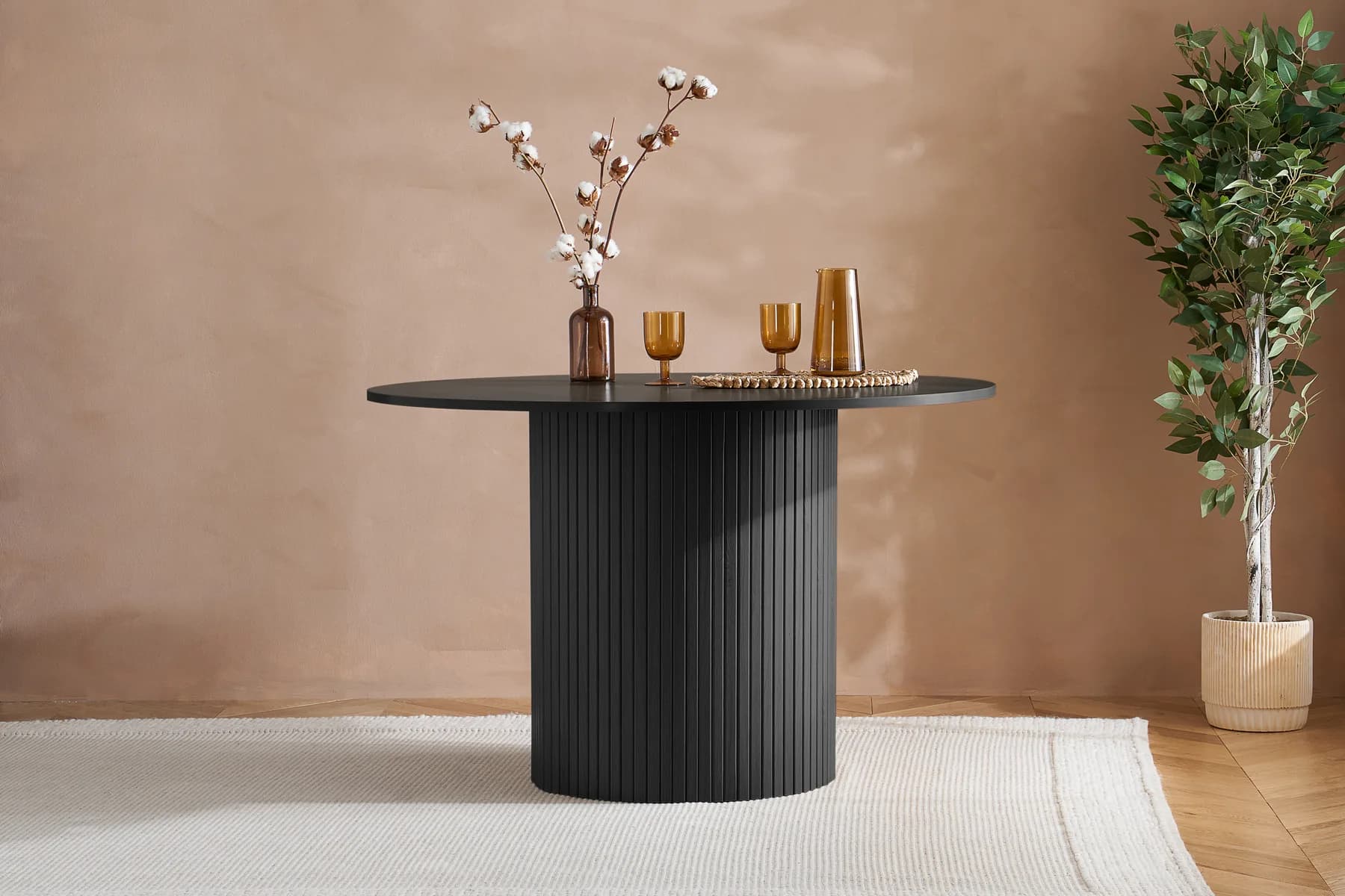 Axel Round Fluted Dining Table - Dining tables, photo 2 of 10