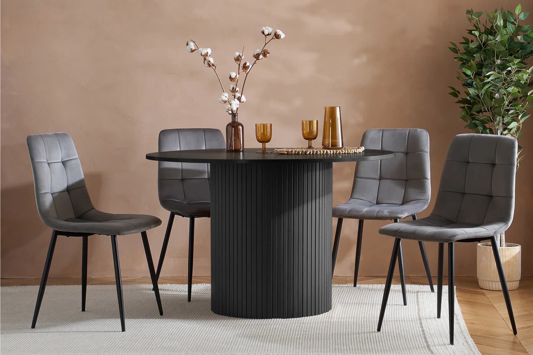 Axel Round Fluted Dining Table - Dining tables, photo 7 of 10