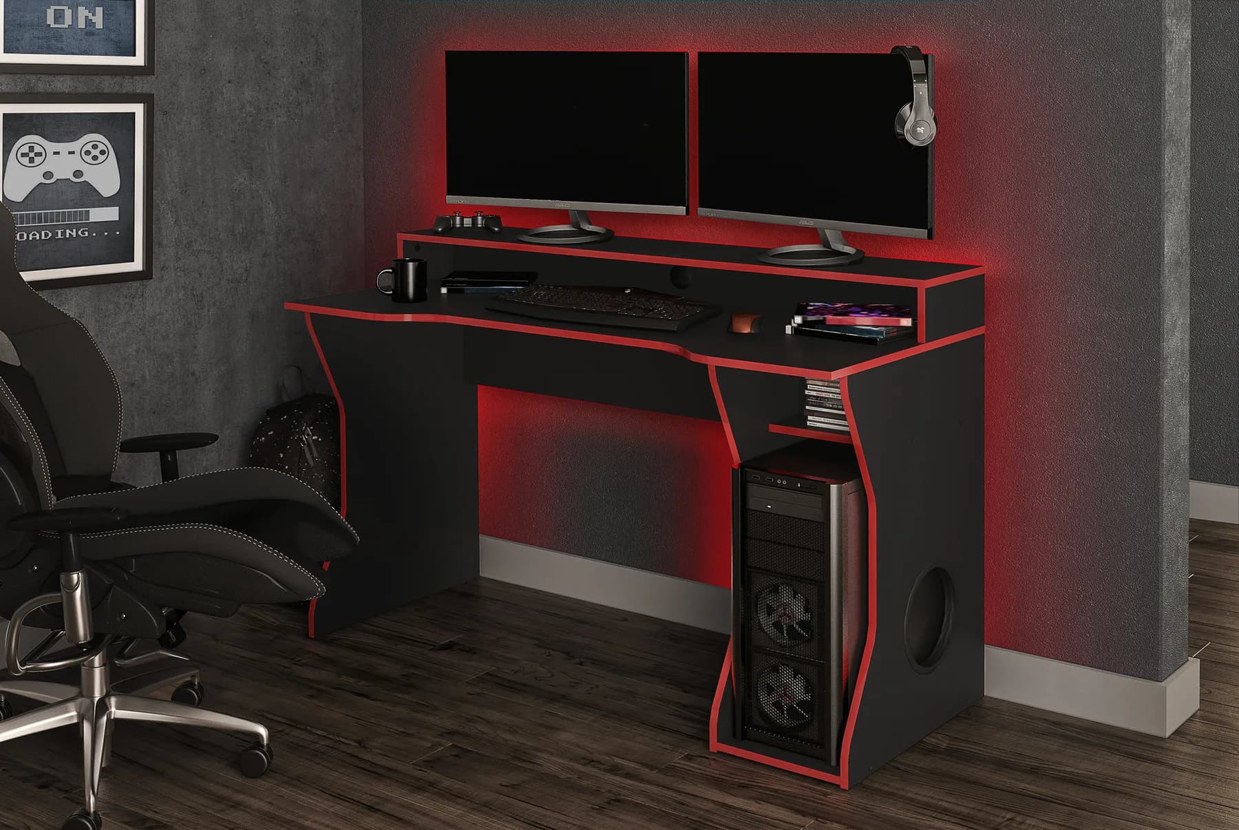 Enzo Gaming Computer Desk - Desks, photo 3 of 8